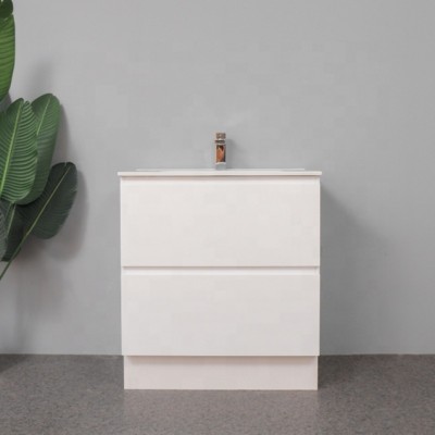 740*456*835mm Floor standing Hotel pvc bathroom cabinet vanity